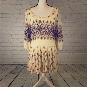 Boho Long Sleeved  Free People Dress